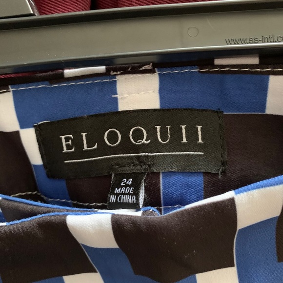 Eloquii Geometric Patterned Pants Slacks Sz 24 - Picture 3 of 3